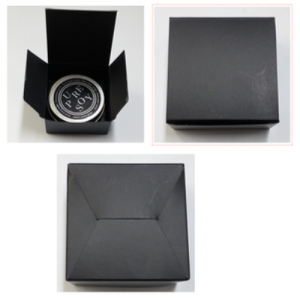 틴케이스 박스(블랙)-(가로7.5 세로7.5 높이 4)
